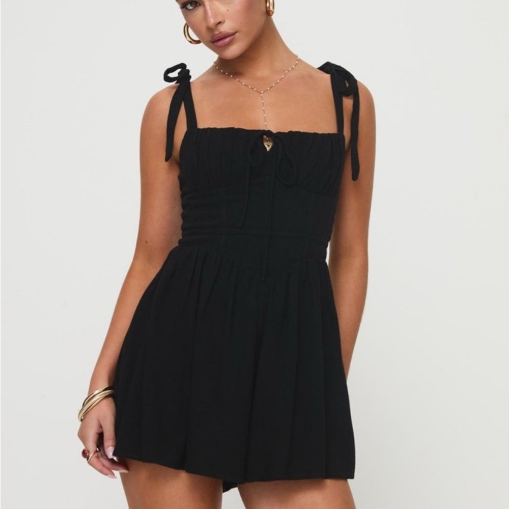 Black princess Polly romper